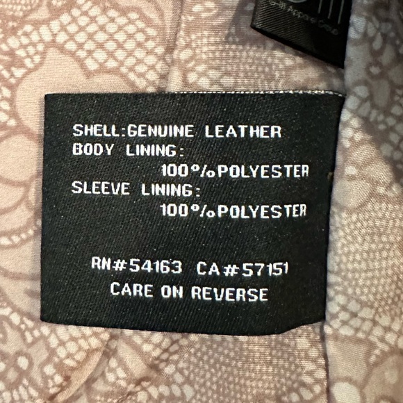 GENUINE LEATHER JACKET BLACK RIVET WOMEN’S XS - Picture 5 of 5